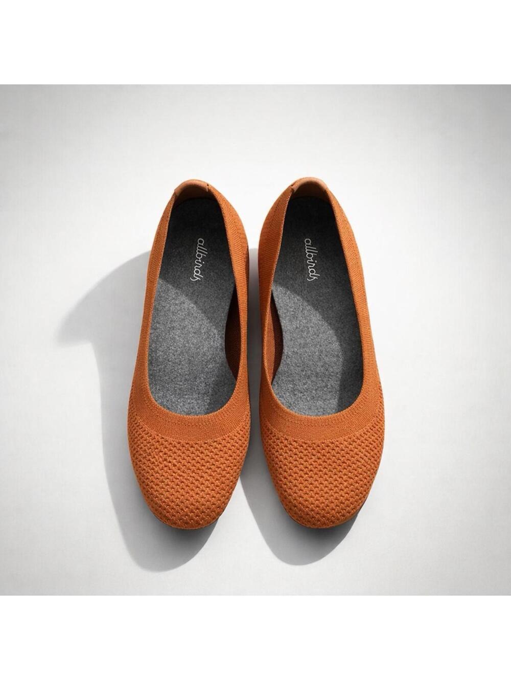 Allbirds Women's Tree Breezers Carrot Orange Size 7 Flats